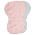 thumbnail image 1 of green sprouts Organic Cotton Muslin Burp Cloths (3pk) - Rose Set, 1 of 1