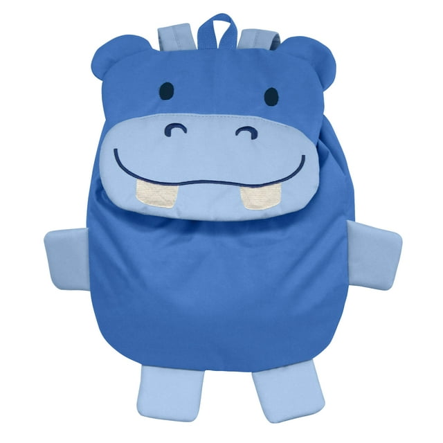 green sprouts Safari Friends Backpack, Blue Hippo