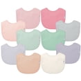 thumbnail image 1 of green sprouts Stay-Dry Everyday Bibs (10pk)-Rose Set-3-12 mo, 1 of 4
