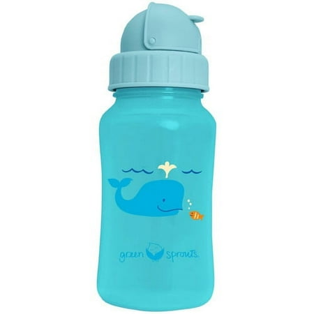 green sprouts Straw Bottle-Aqua
