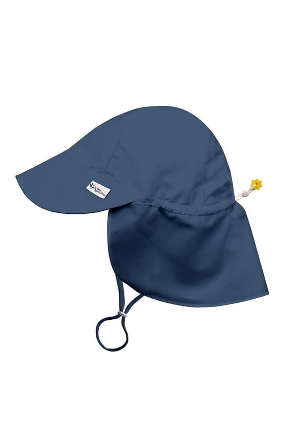 UPF50+ Eco Flap Hat-Navy-2T-4T