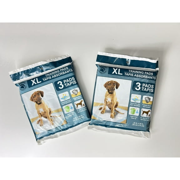 greenbrier international pet training pads heavy duty and super absorbent 3 per pack 26 inch x 30 inch each (2 pack)