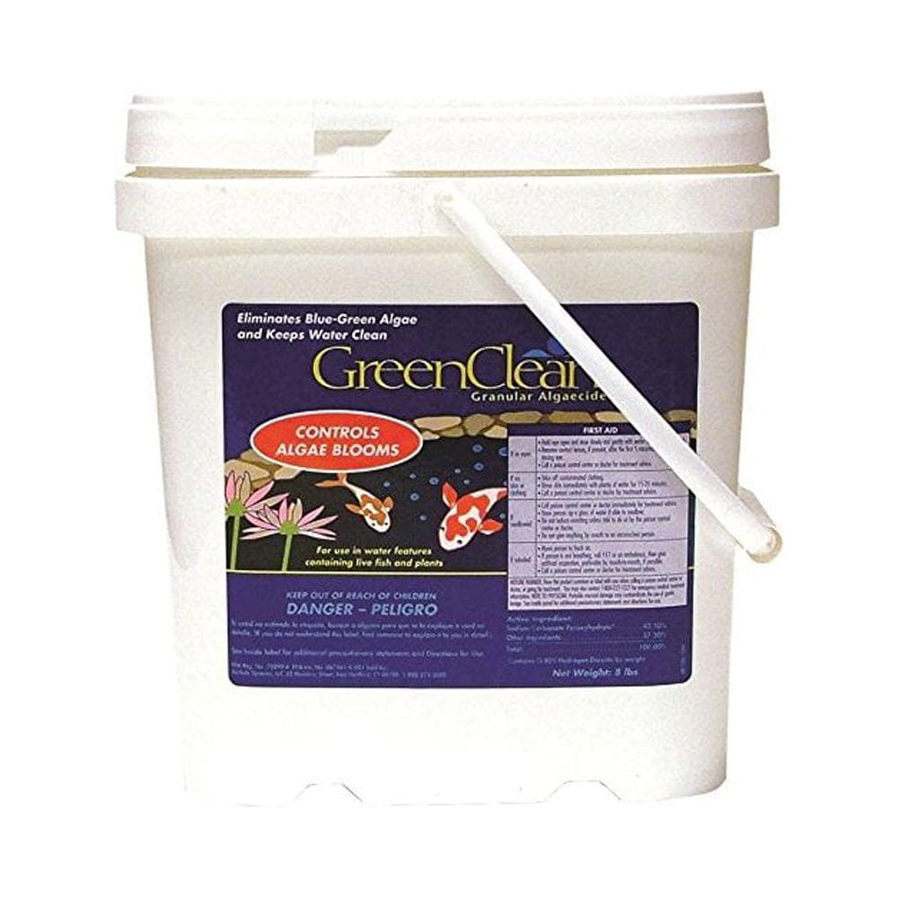 greenclean granular algaecide 8 lbs string algae control for koi