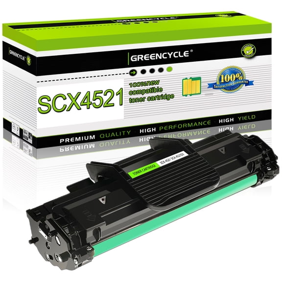 greencycle 1-Pack SCX-4521 Black Compatible Toner Cartridge Replacement for Samsung SCX-4521D3 SCX4521 Use for SCX-4521 SCX-4521F SCX-4521FG SCX-4521FR SCX-4321 SCX-4321F Printers