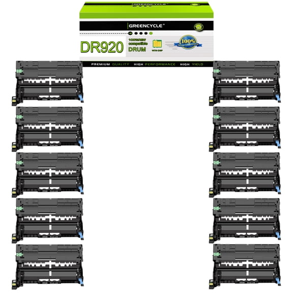 greencycle 10 Pack DR920 Compatible Drum Unit Replacement for DR-920 Drum Compatible with Brother HL-L5210DN HL-L5215DW HL-L6210DW HL-L6210DWT DCP-L5510DN MFC-L5710DN Printer (High Yield,Black)