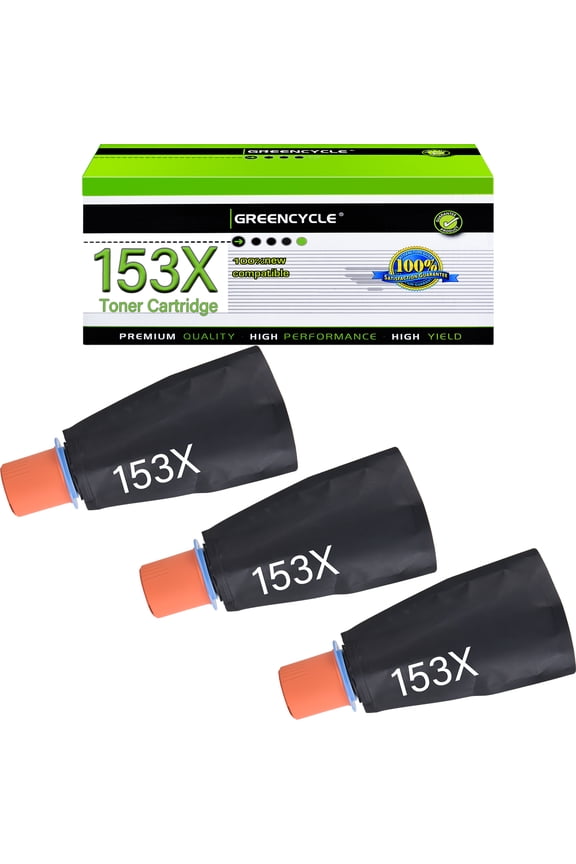 153X Compatible Black Toner Reload Kit Replacement for HP W1530X for Laserjet Tank 2504dw, Laserjet Tank MFP 2604sdw 1504 1504w 2504 1604 1604w 2604 2604dw 2606 2606dw (3PCS)