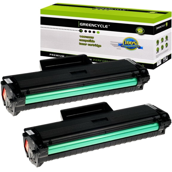 greencycle 2 Pack MLT-D104L Compatible Toner Cartridge Replacement for Samsung MLT-D104S 104S D104L for ML-1660 ML-1661 ML-1667 ML-1665 ML-1675 ML-1666 ML-1865 ML-1865W SCX-3205W Printers