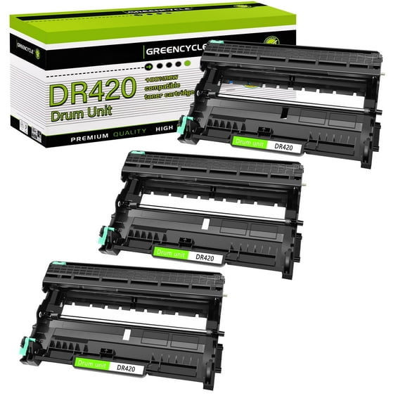greencycle 3 Pack Compatible Drum Unit Replacement for Brother DR420 DR-420 for HL-2270DW HL-2280DW HL-2230 HL-2240 MFC-7240 MFC-7360N MFC-7860DW intellifax-2840 DCP-7065DN Printer ( Without Toner )
