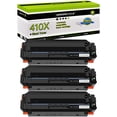 thumbnail image 1 of greencycle 3 Pack Compatible Toner Cartridge Replacement for HP 410A 410X CF410A CF410X Black Toner use in Color LaserJet Pro M477fdn M477fdw M477fnw M452dn M452dw M452nw Printer, 1 of 8
