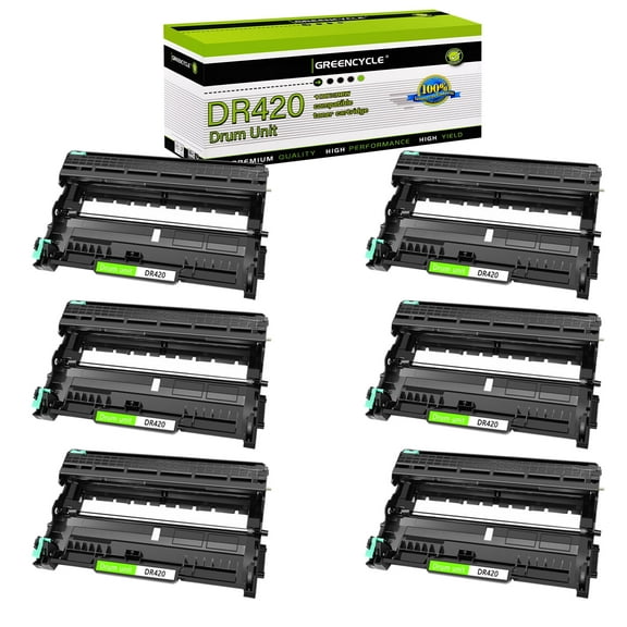 greencycle 6 Pack Compatible Drum Unit Replacement for Brother DR420 DR-420 for HL-2270DW HL-2280DW HL-2230 HL-2240 MFC-7240 MFC-7360N MFC-7860DW intellifax-2840 DCP-7065DN Printer ( Without Toner )