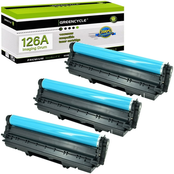 greencycle CE314A Compatible Imaging Drum Replacement for HP 126A CE314A Drum for LaserJet CP1025 CP1025nw MFP M175nw M176nw M177fn M177fw Pro M275 Laser Printer (3 Pack, Black / Color)