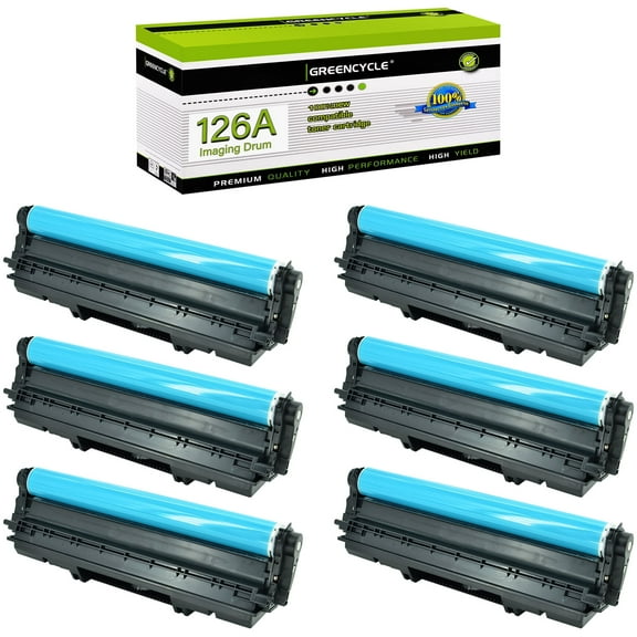 greencycle CE314A Compatible Imaging Drum Replacement for HP 126A CE314A Drum for LaserJet CP1025 CP1025nw MFP M175nw M176nw M177fn M177fw Pro M275 Laser Printer (6 Pack, Black / Color)