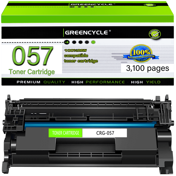 greencycle CRG057 Compatible Toner Cartridge Replacement for Canon 057 057H CRG-057 to use in ImageCLASS MF455dw MF445dw MF448dw MF449dw LBP226dw LBP227dw LBP228dw MF445 Printer - 1 Pack, Black
