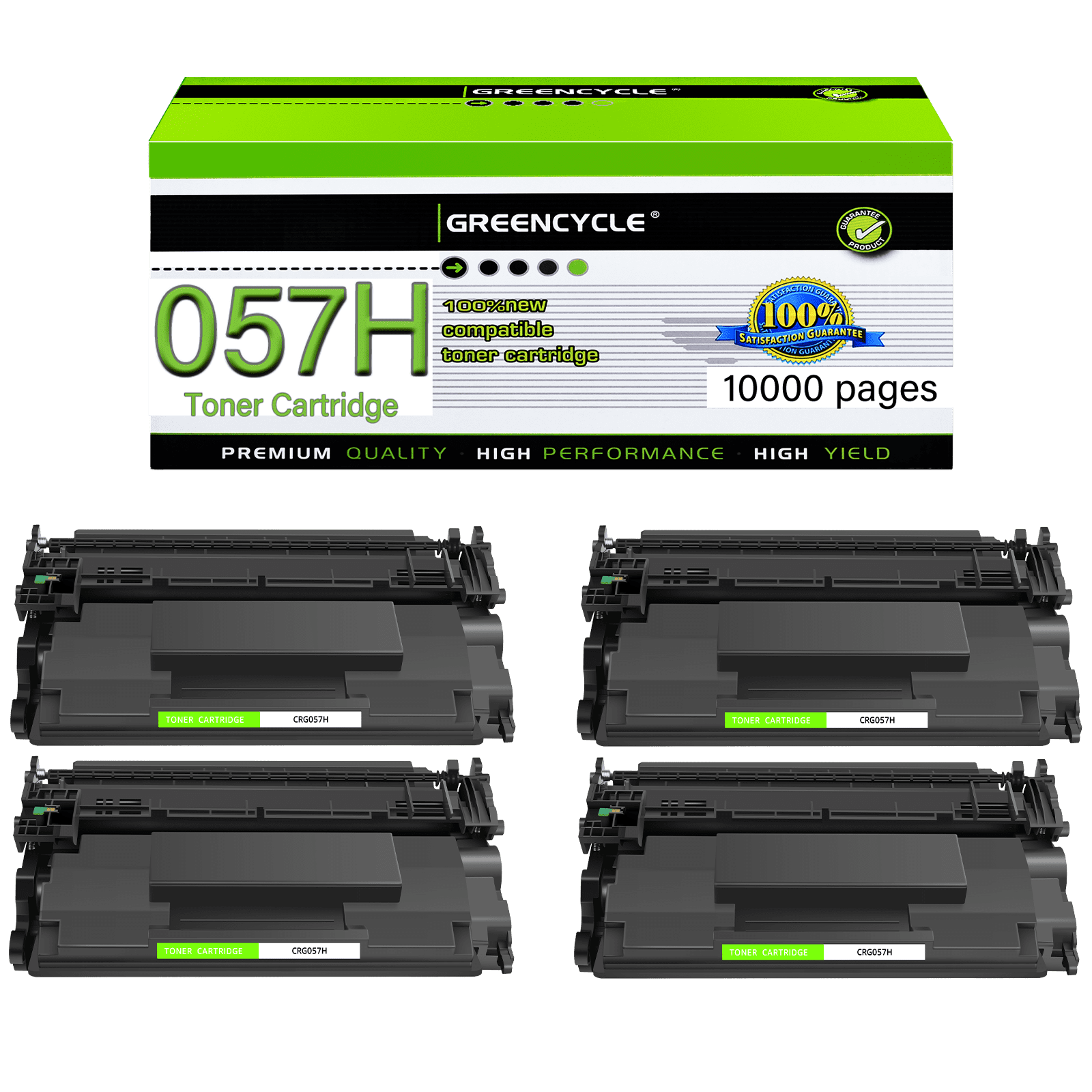 greencycle CRG057H Compatible Toner Cartridge Replacement for 