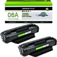 thumbnail image 1 of greencycle Compatible Toner Cartridge Replacement for HP 06A Black Toner Cartridge C3906A Use Laserjet Laserjet 5L Xtra 5L-FS 6L 6Lse 6Lxi 3100 3100se 3100xi 3150 3150se 3150xi(2PC), 1 of 5
