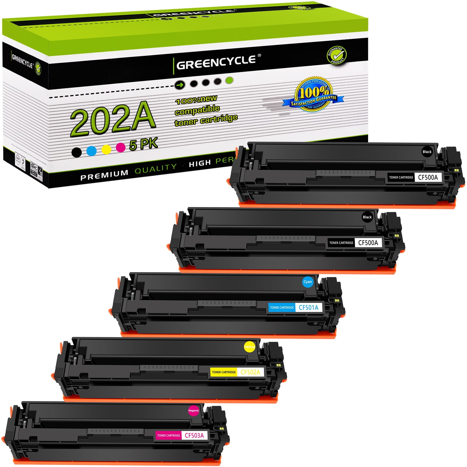 2o2a Toner Printer greencycle Compatible Toner Cartridge Replacement for HP 202A CF500A ...