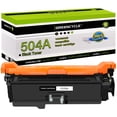 thumbnail image 1 of greencycle Compatible Toner Cartridge Replacement for HP504A CE250A to use in LaserJet CP3525dn CP3525n CP3525x CM3530 CM3530fs Series Printer - 1 Pack CE250A, Black, 1 of 8