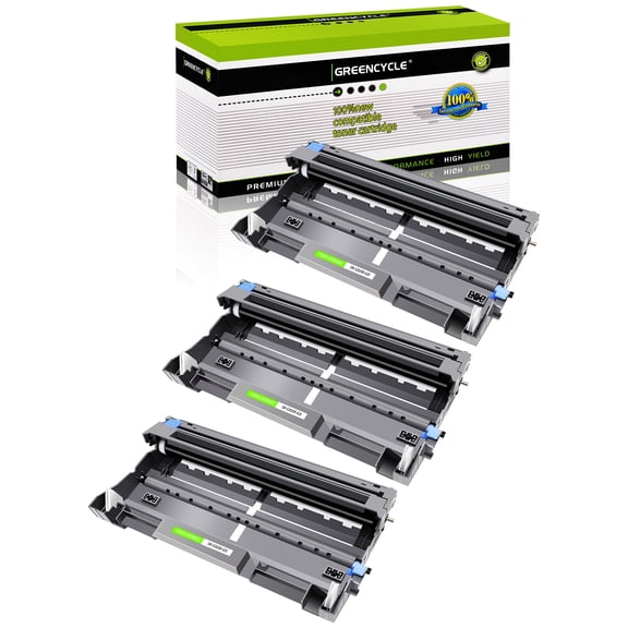 greencycle DR-520 3 Pack Black Compatible Drum Unit Replacement for Brother DR520 DR620 to use with HL-5370DW HL-5250DN HL-5340D MFC-8480DN MFC-8890DW MFC-8860DN DCP-8060 DCP-8065DN Printer