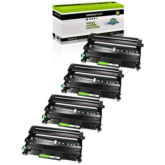 greencycle DR360 Drum Unit Replacement Compatible for Brother DR360 DR-360 Used with HL-2170W DCP-7040 MFC-7840W MFC-7340 MFC-7345N Printer (Black, 4-Pack)