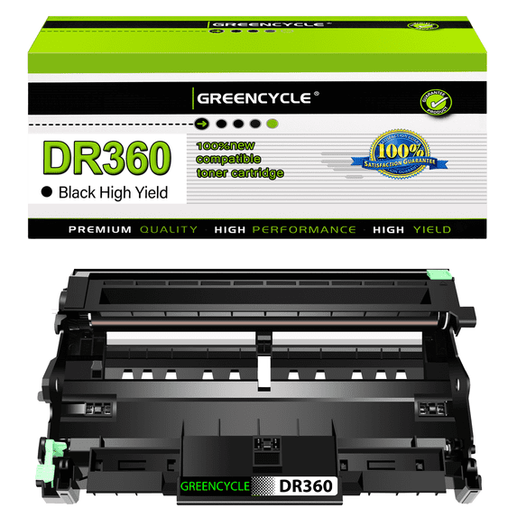 greencycle DR360 Drum Unit Replacement Compatible for Brother DR360 DR-360 Used with HL-2170W DCP-7040 MFC-7840W MFC-7340 MFC-7345N Printer (Black, 1-Pack)