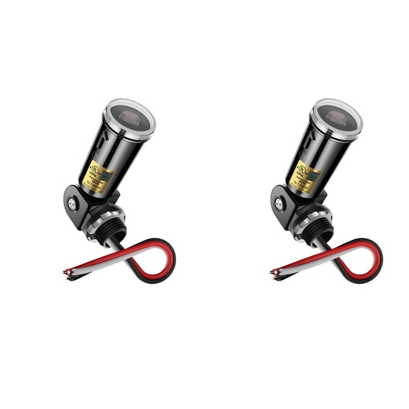 greencycle Dusk to Dawn Sensor Outdoor, IP65 Waterproof Photocell Light Sensor Auto On/Off, Day Night Switch for Porch, Lamp Post & Security Lights Energy Saving, No More Manual Switching,2PK