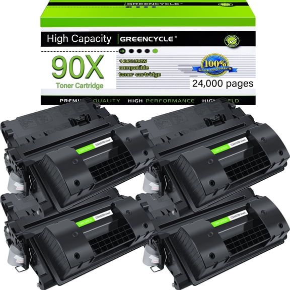 greencycle High Yield Compatible Black Toner Cartridge Replacement for HP 90X CE390X Work for Laserjet M602x M602n M602dn M603n M603dn M4555f M4555h M4555fskm Printer (1PC)