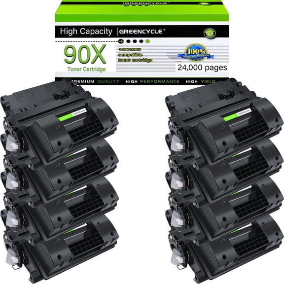 greencycle High Yield Compatible Black Toner Cartridge Replacement for HP 90X CE390X Work for Laserjet M602x M602n M602dn M603n M603dn M4555f M4555h M4555fskm Printer (1PC)