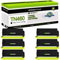 thumbnail image 1 of greencycle TN460 Toner Cartridge Compatible for Brother TN-460 TN570 TN560 Work with Intellifax 4100e 4750e DCP-1200 DCP-1400 MFC-1260 MFC-9750 HL-1230 HL-1240 Printer(6-Pack Black), 1 of 7