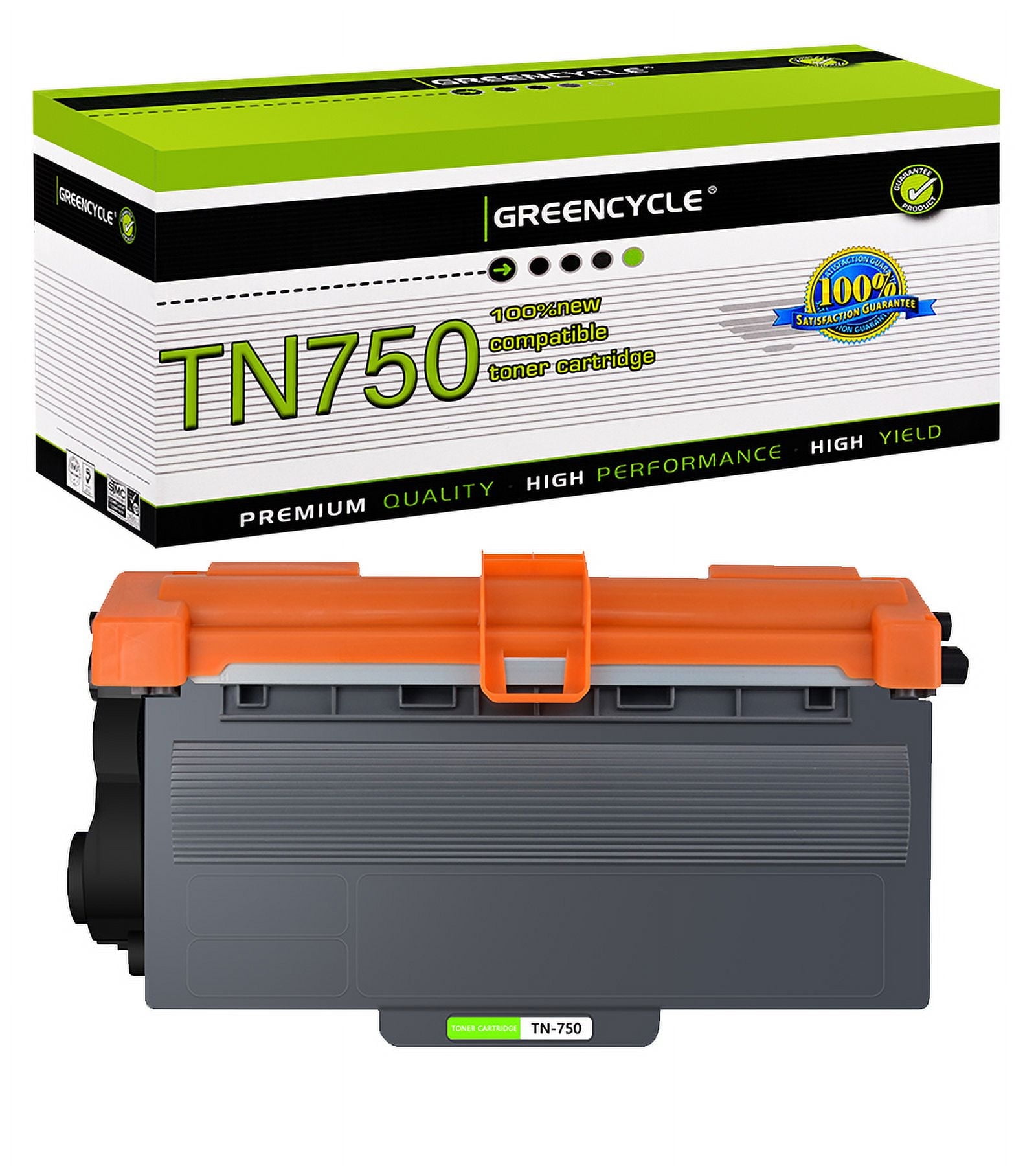 Tn750 greencycle TN750 High Yield Toner Cartridge Compatible for Brother ...