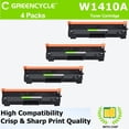 thumbnail image 1 of greencycle W1410A With Chip Toner Cartridge Replacement Compatible for 141A Work with Laser Jet MFP M140w M139w M110w Printers (Not Compatible for "e" series Laser Jet M110we M139we M140we),4pcs, 1 of 6