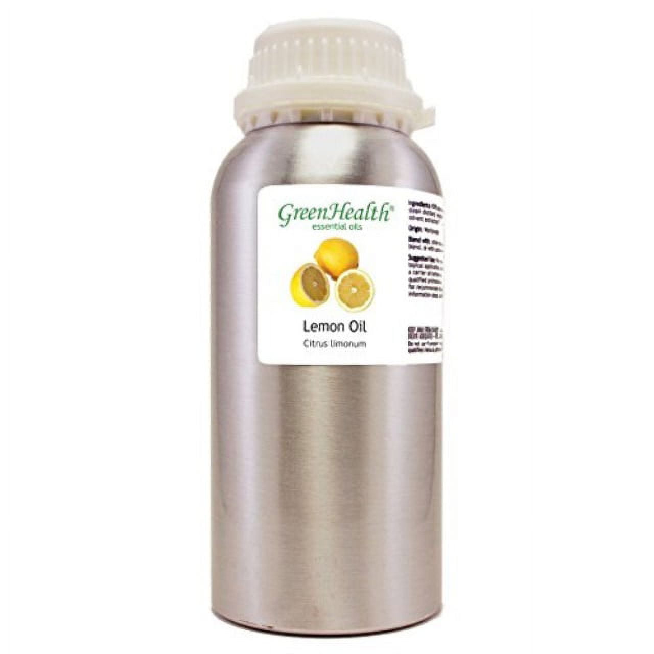 Lemon Essential Oil - 32 fl oz (946 ml) aluminum bottle w/plug cap - 100% Pure Essential Oil