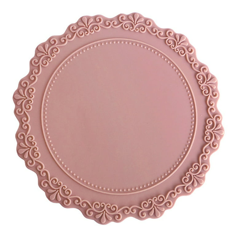 on The Table Silicone Dining Placemat, Pink