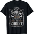 thumbnail image 1 of greenink Rooted in Christ Shirt, Jesus Shirts, Christian Cross T-Shirt for Women Men Religious Graphic Tees,God Faith Clothing, 1 of 6