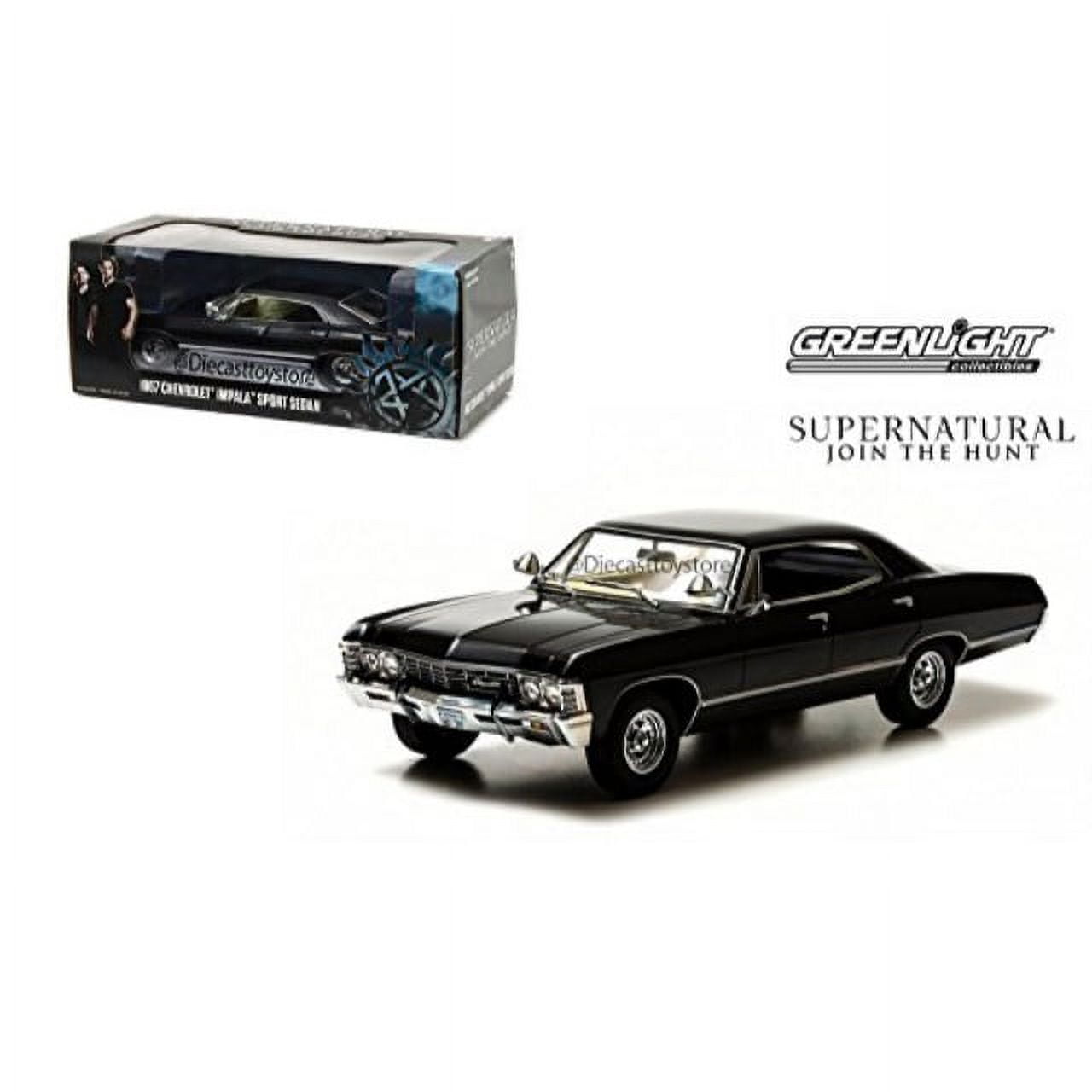 greenlight 1:24 hollywood - supernatural (tv series) - 1967 chevrolet impala sport sedan diecast toy car 84032-12 greenlight 1:24 hollywood - supernatural (tv series) - 1967 chevrolet impala sport sedan diecast toy car 84032-12