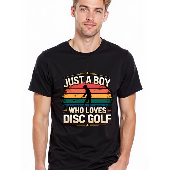 greennik Disc Golf Enthusiast T-Shirt Men's round neck T-shirt black limited edition short Daytime and weekend wear Classic Unisex Shirt Crewneck tshirts