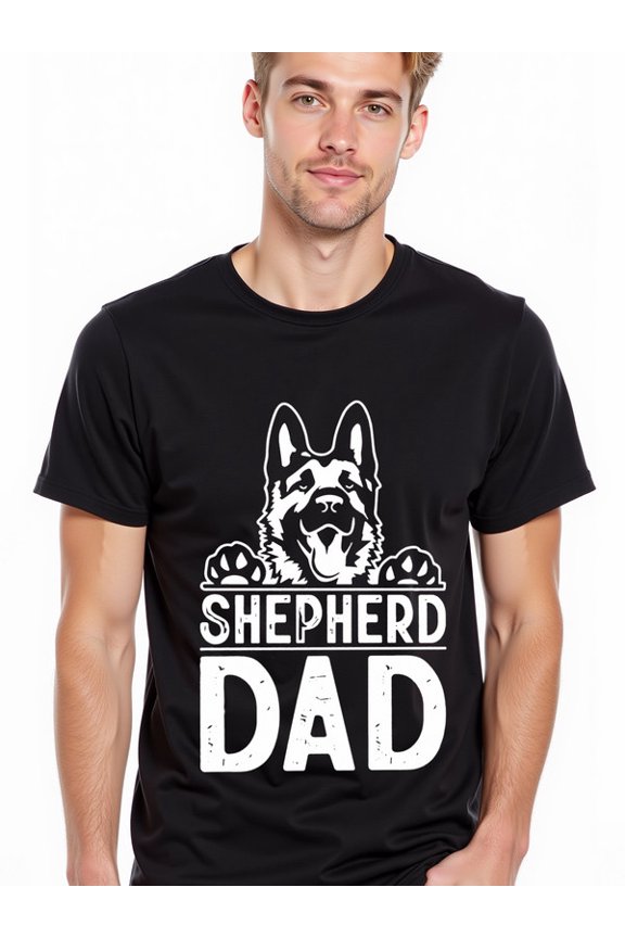 greennik German Shepherd Dad Tee men's graphic t shirts black graphic elegantly Perfect for exercise Fashion Unisex Shirt Short Sleeve tshirts
