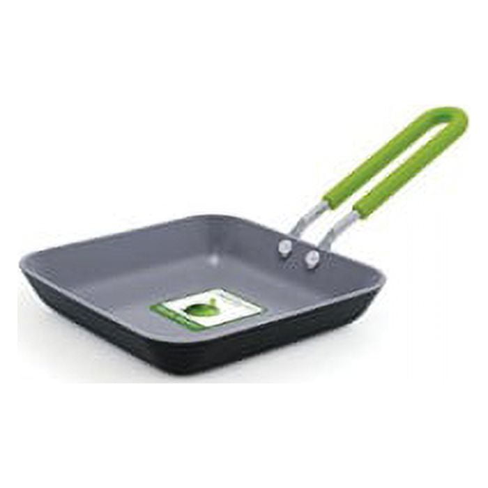 greenpan mini ceramic non-stick square egg pan 