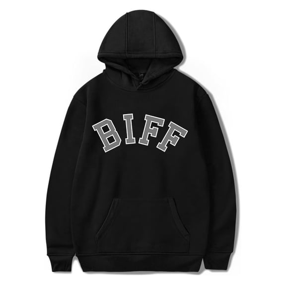 greg biffle BIFF Hooded Drawstring Pocket Sweatshirt Men/women rip Pullover