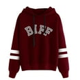 thumbnail image 1 of greg biffle BIFF  hooded drawstring pocketless  sweatshirt men/women rip  pullover, 1 of 6