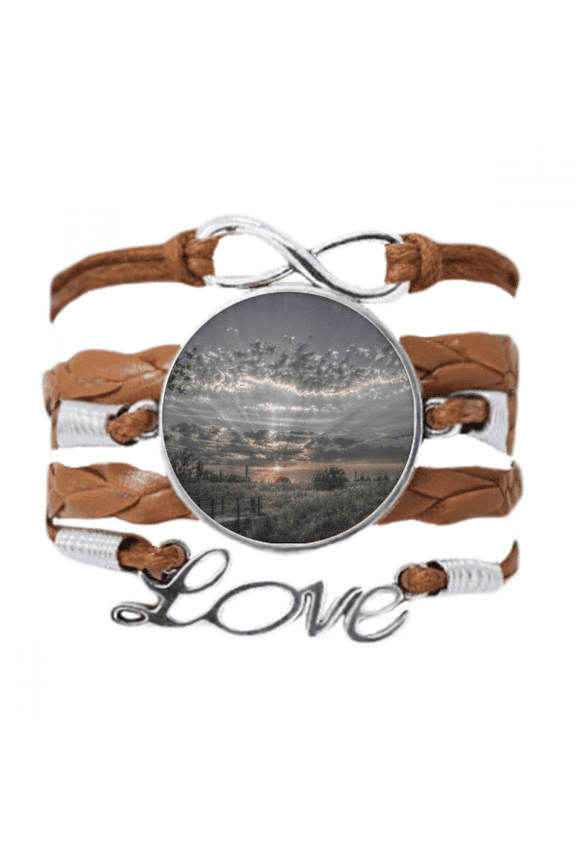 grey dark white clouds bracelet love chain ornament wristband