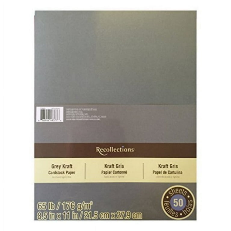 Recollections Cardstock Paper 8.5 x 11 - 50 Sheets - Black