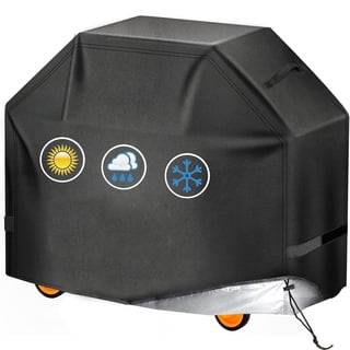 BN-LINK Grill BBQ Cover, 420D Outdoor Heavy Duty Waterproof Barbecue Gas Cover, All Weather Protection, 58"W x 24"D x 47"H, Black
