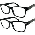 thumbnail image 1 of GRINDERPUNCH 2 Pack Reading Glasses Men Women Blue light Blocking Computer Readers Retro Fashion Eyeglasses - 2 Pack Black, 1.00, 1 of 6
