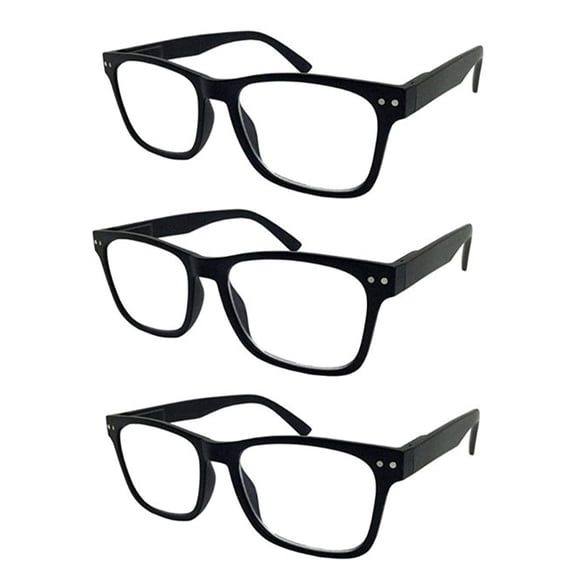 Grinderpunch Blue Light Blocking Reading Glasses for Men and Women, Retro Computer Readers, 2 Pack - Tortoise, 3.52