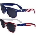 thumbnail image 1 of grinderPUNCH 2 Pairs Bulk American Sunglasses USA Flag Classic Patriot, 1 of 6