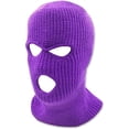 thumbnail image 1 of grinderPUNCH 3 Hole Knitted Winter Outdoor Sports Full Face Cover Balaclava Ski Mask for Men and Women, Purple, 1 of 5