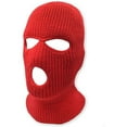 thumbnail image 1 of grinderPUNCH 3 Hole Knitted Winter Outdoor Sports Full Face Cover Balaclava Ski Mask for Men and Women, Red, 1 of 2