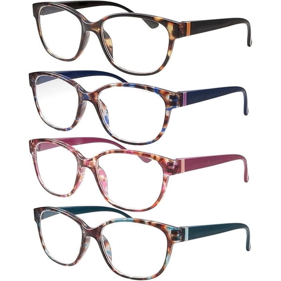 GRINDERPUNCH Lightweight Reading Glasses for Women Stylish Readers with Adjustable Hinge Cateye Reading glasses for Women - 4.00
