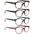 thumbnail image 1 of grinderPUNCH 4 Pairs High Magnification Power Readers Cat Eye Womens Reading Glasses +6.00, 1 of 8