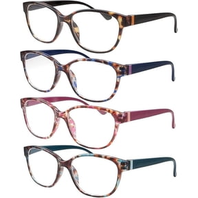 GRINDERPUNCH Lightweight Reading Glasses for Women Stylish Readers with Adjustable Hinge Cateye Reading glasses for Women - 6.00